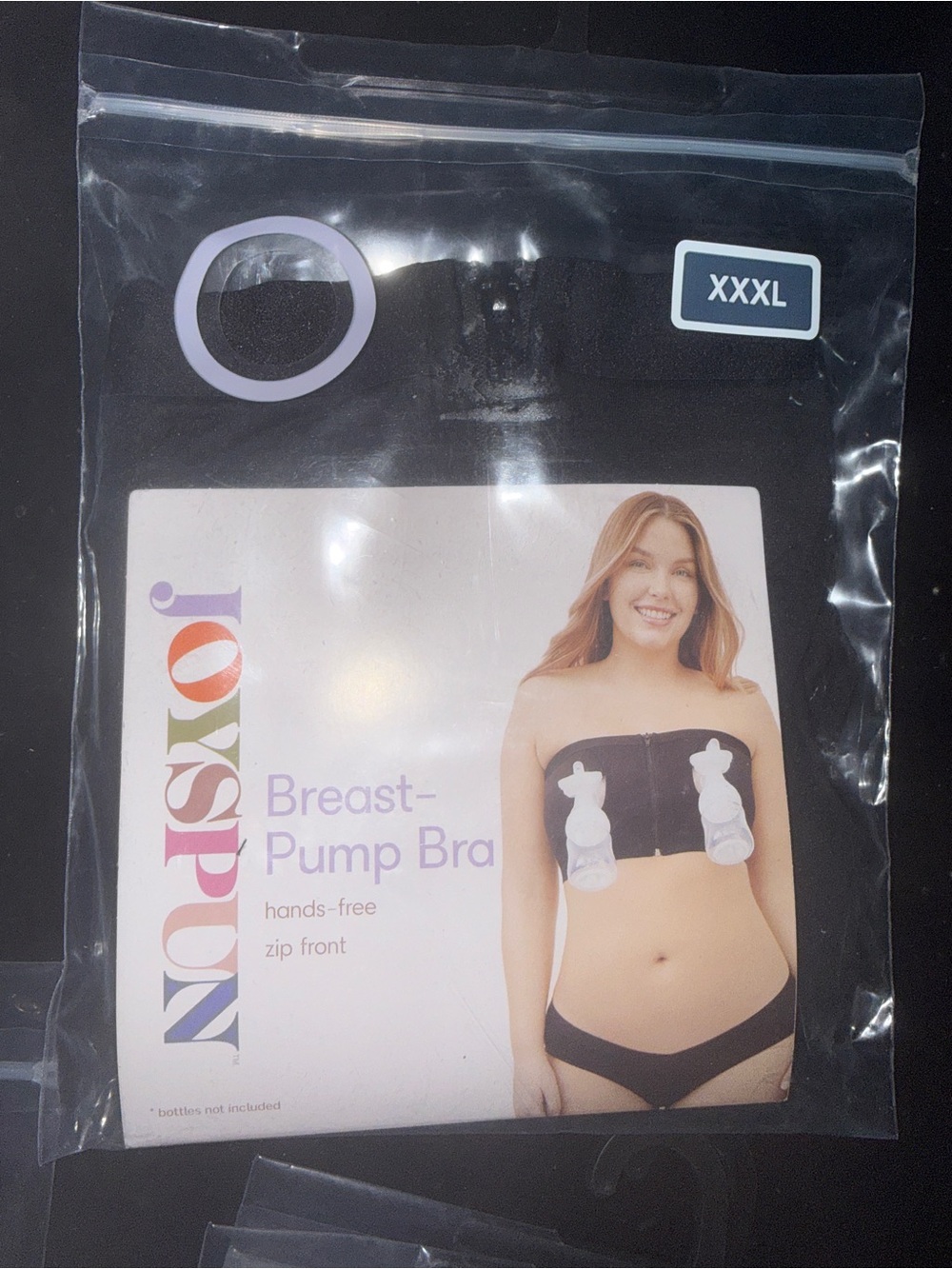 Breast-Pump Bra in Black hands free